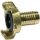 GEKA-Schlauchstück, starr, Messing blank, Anschluss LW 25