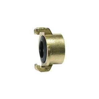 GEKA-Gewindestück, starr, Messing blank, G 1 1/4 IG