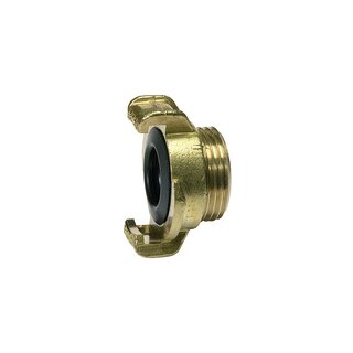 GEKA-Gewindestück, starr, Messing blank, G 3/4 AG