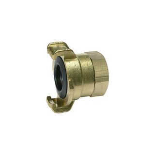 GEKA-Gewindestück, 360° drehbar, Messing blank, G 1/2 IG