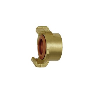 GEKA-Schlauchstück, starr, für Trinkwasser, MS blank, G 1 1/4 IG