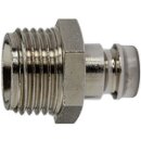 Temperier-Einstecknippel DN 6 mit AG, mit Absperrventil,...
