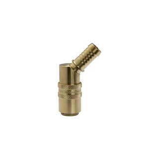Temperierkupplung DN 9, Zapfen 13 mm, Schlauchtülle 45°
