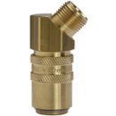 Temperierkupplung DN 9 mit AG, mit Absperrventil, G 3/8...