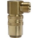 Temperierkupplung DN 9 mit AG, mit Absperrventil, M16x1,5...