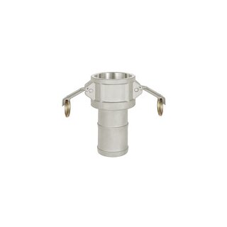 Kamlok-Schnellkupplungsdose, Typ C, Alu, LW 63, für Stecker-Ø 76