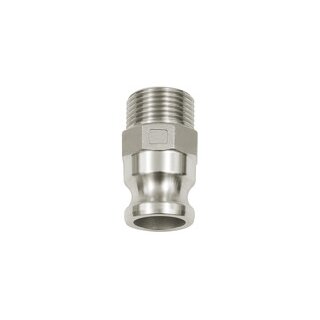 Kamlok-Schnellkupplungsstecker mit AG, Typ F, Alu, R 3