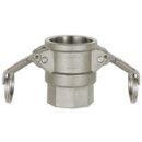 Kamlok-Schnellkupplungsdose mit IG, Typ D, ES 1.4401, G 1...