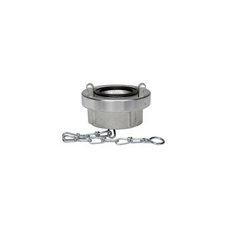 Storz-Blindkupplung, Kette, Alu, Storz-Größe 110-A, KA 133 mm