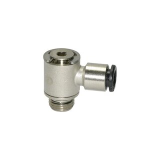 L-Steckverschraubung click-clock, drehbar, G 1/4 a., Schl.-Ø 12