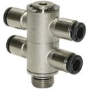 T-Mehrfachverteiler 4-fach click-clock, drehbar, M5...