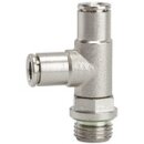 T-Steckverschraubung L-Form metallica, drehbar, G 1/4 a....
