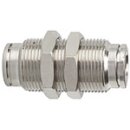 Gerade Schott-Steckverbindung metallica, M17x1,0, Messing...