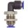 L-Schott-Steckverbindung Blaue Serie mini, M12x1,0, Schl.-Ø 6