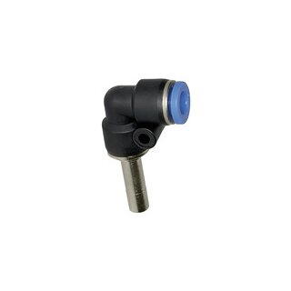 L-Steckverbindung, Stecknippel 6 mm Blaue Serie mini, Schl.-Ø 6
