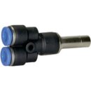 Y-Steckverbindung, Stecknippel 4 mm Blaue Serie mini,...