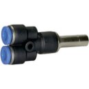 Y-Steckverbindung, Stecknippel 6 mm Blaue Serie mini,...