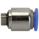 Gerade Steckverschraubung Blaue Serie, rund, G 1/4...