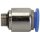 Gerade Steckverschraubung Blaue Serie, rund, G 3/8 außen Ø 6 mm