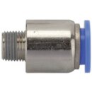 Gerade Steckverschraubung Blaue Serie, rund, R 1/4...