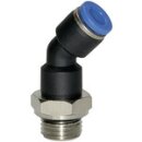 Steckverschraubung 45° Blaue Serie, drehbar, G 1/4...