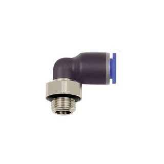 L-Steckverschraubung Blaue Serie, drehbar, G 1/2 außen, Ø 6 mm