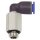L-Steckverschraubung Blaue Serie lang, drehbar, G 3/8 a., Ø16mm