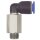 L-Steckverschraubung Blaue Serie lang, drehbar, R 1/2 a., Ø16mm