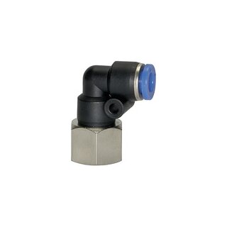 L-Steckverschraubung Blaue Serie, drehbar, G 1/4 innen, Ø 6 mm