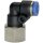 L-Steckverschraubung Blaue Serie, drehbar, G 3/8 innen, Ø 12 mm