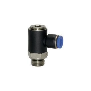 L-Steckverschraubung Blaue Serie, drehbar, G 1/2 a., L=35,4mm