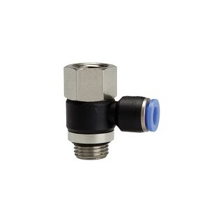 L-Steckverschr. Blaue Serie drehbar, G1/4 i./a., max.15, Ø 12mm