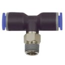 T-Steckverschraubung Blaue Serie, drehbar, R 3/8...