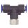 T-Steckverschraubung Blaue Serie, drehbar, G 1/4 innen, Ø 8 mm