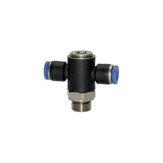 T-Steckverschraubung Blaue Serie, drehbar, G 3/8 außen, Ø 8 mm