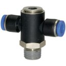 T-Steckverschraubung Blaue Serie, drehbar, R 1/4...