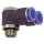 Y-Winkelsteckverschraubung Blaue Serie, drehbar, G 1/2 a. Ø12mm