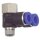 Y-Winkelsteckverschraubung Blaue Serie drehbar, G/R 1/2 i./a.