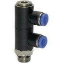 L-Mehrfachverteiler Blaue Serie, 2-fach drehbar, G 1/2 a....