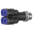 Mehrfachverteiler Blaue Serie, 4-fach, drehbar, G 1/8 a....