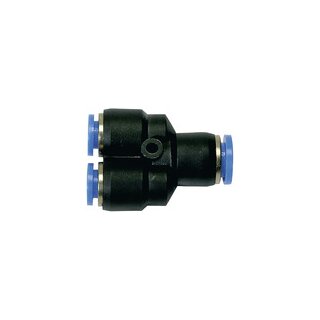Y-Steckverbindung Blaue Serie, reduzierend, Schlauch-Ø 1x8/2x4