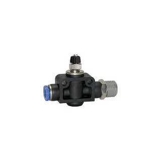 Drosselrückschlagventil Blaue Serie, gerade, R 1/4 außen Ø 6mm