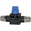 Absperrventil Blaue Serie, R 1/4 a., R 1/8 a., beschichtet