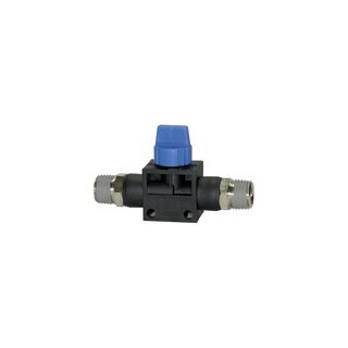 Absperrventil Blaue Serie, R 1/2 a., R 3/8 a., beschichtet