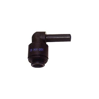 Einsteck-Winkelverbinder POM, Stutzen 12 mm, Schlauch-Außen-Ø 12