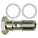 Hohlschraube, PTFE-Dichtring, einfach, G 1/4, Edelstahl...