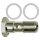 Hohlschraube, PTFE-Dichtring, einfach, G 1/4, Edelstahl 1.4404