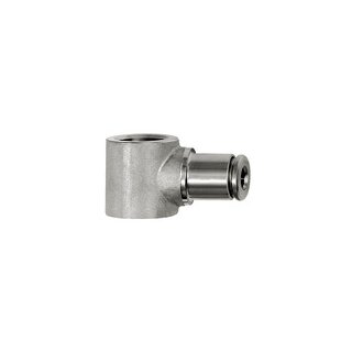 L-Ringstück, G 1/2, für Schlauch-Außen-Ø 12 mm, Edelstahl 1.4404