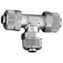 T-Verbinder, für Schlauch 6/4 mm, SW 9, Messing...