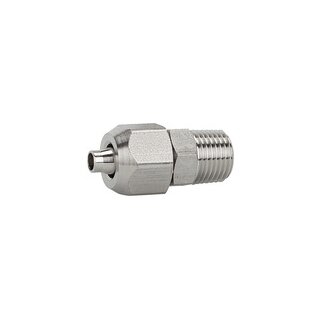 Gerade Einschraubverschraubung, R 1/4 a., Schlauch 6/4, ES 1.4404